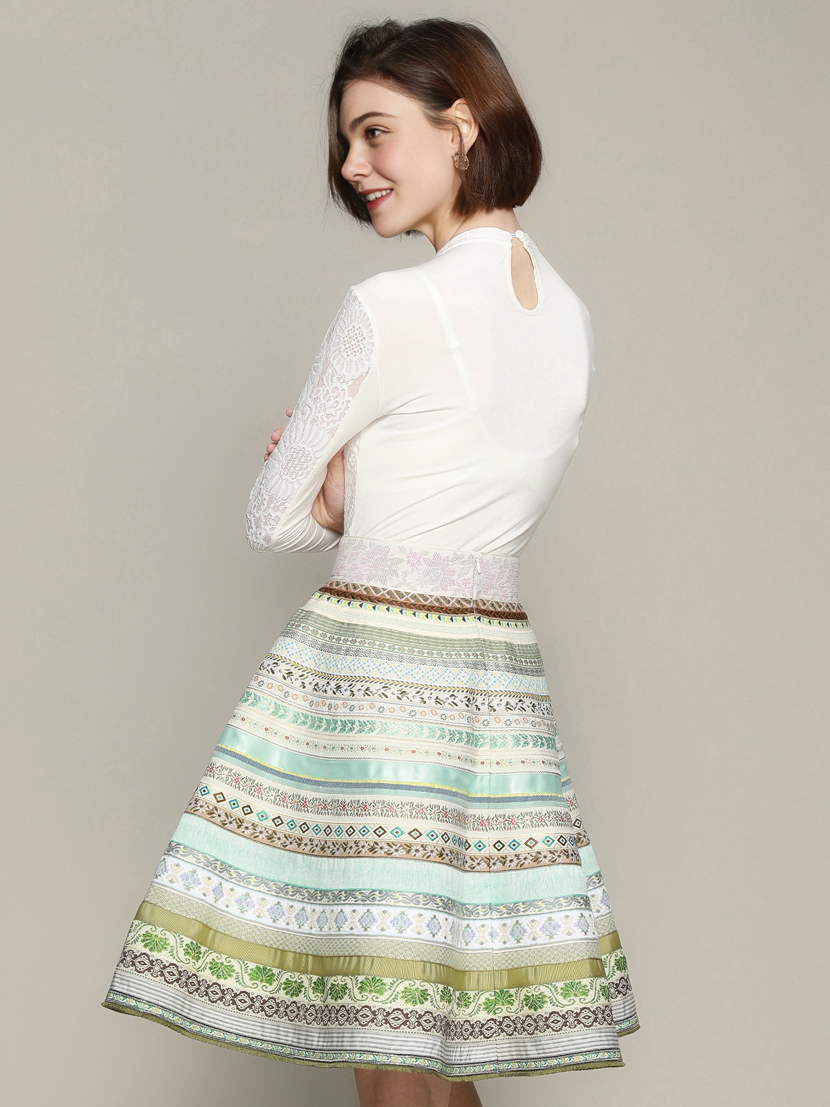 Dirndl braun samt mit passender Bluse