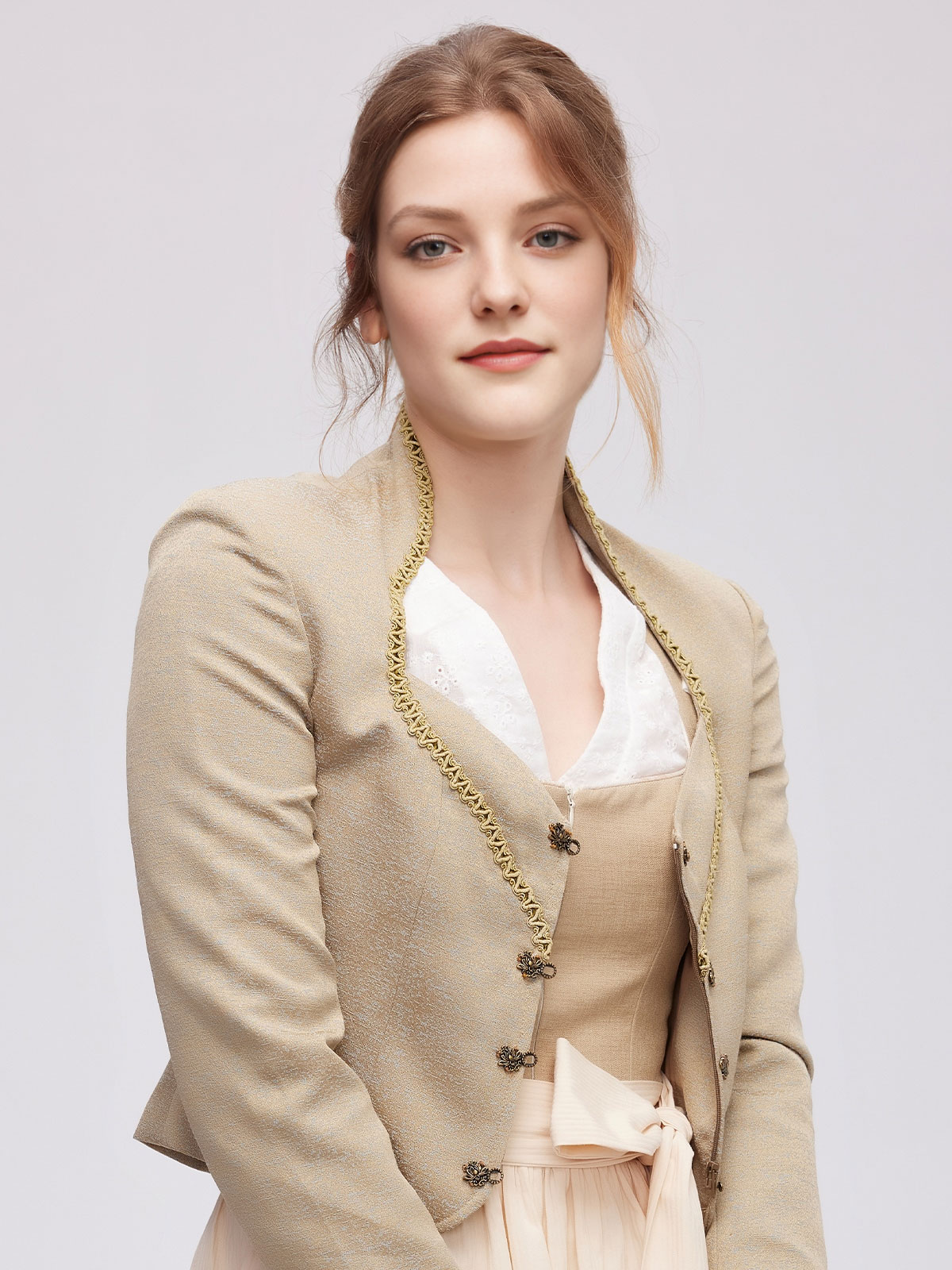 Moderne Dirndl Bluse in Grün