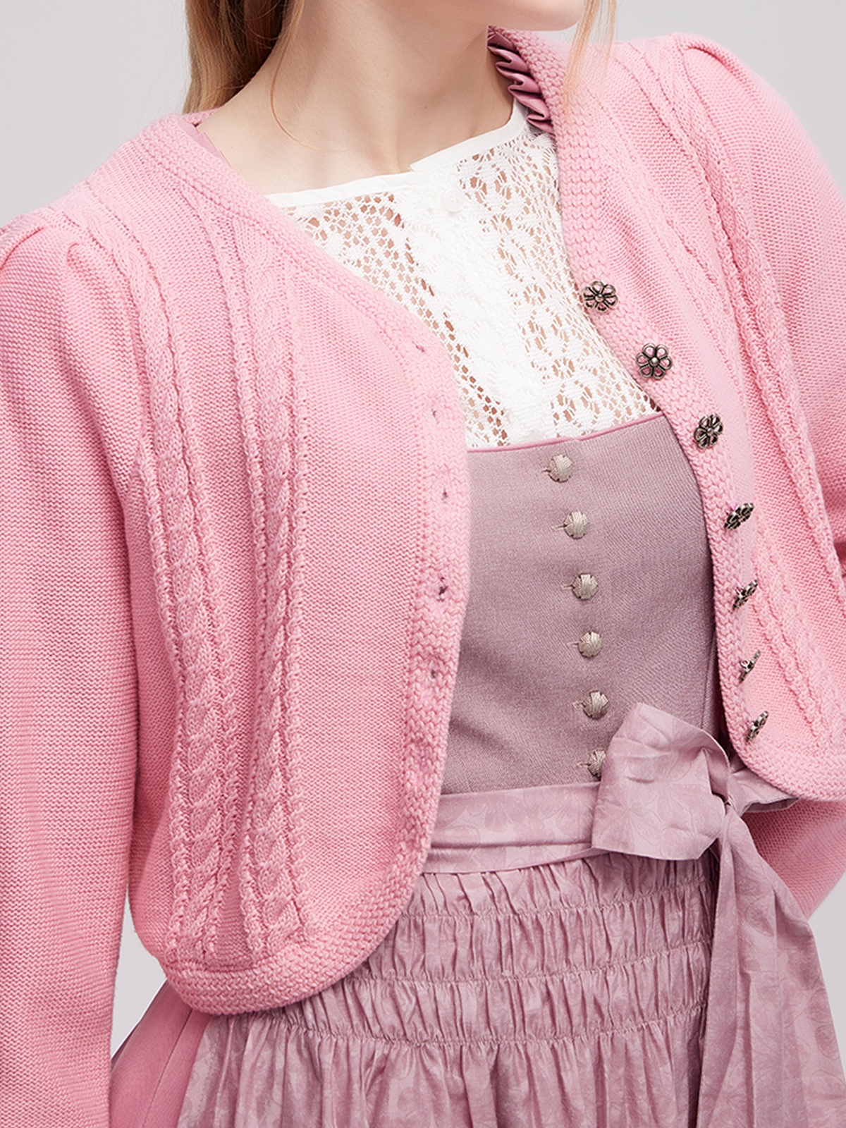 Elegantes rosa Dirndl von Jamei