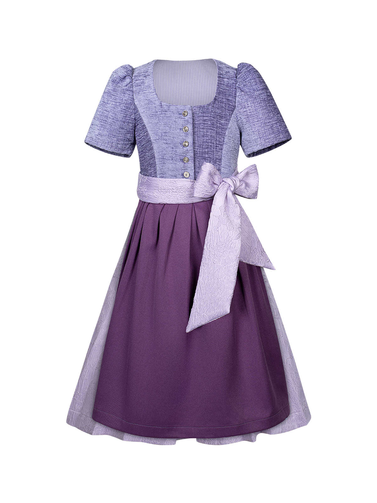 Modernes lila Dirndl für Kinder