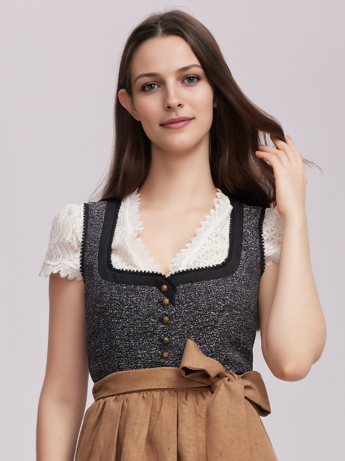 Dirndl in Blau-Grün