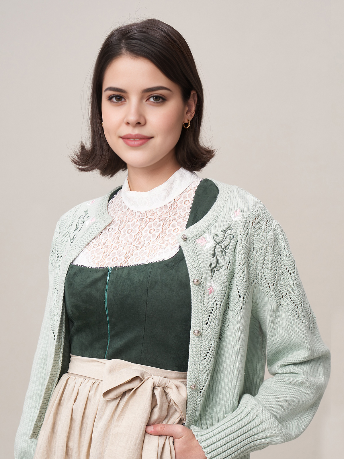 Modernes blaues Dirndl