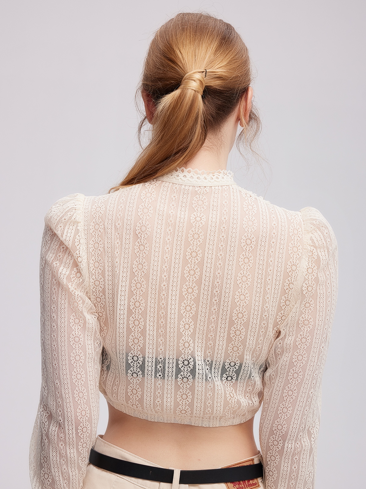 Modernes Midi-Dirndl in Beige